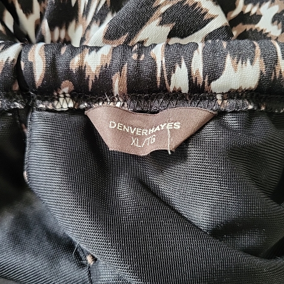 Denver Hayes Women's Dress Size XL Molded Bra Side Zipper Animal Print - Picture 9 of 12